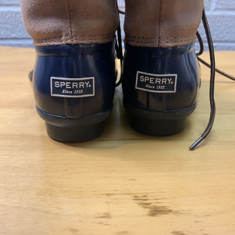 Sperry Top-Sider Women's Duck Boot Waterproof VGUC Size 5.5M STS 98305 Suede - Picture 3 of 12